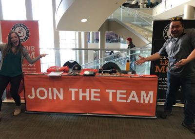 CMM staff at a job fair event